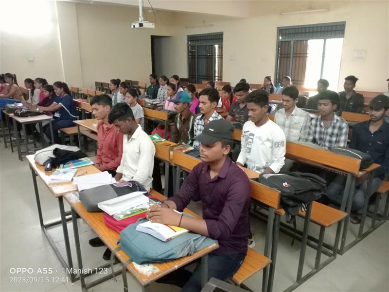 Govt. G. N. A. P.G. College, Bhatapara | Govt. College Bhatapara-Meditation session By Manish Kumar Sarvaiya  Date 15 September 23