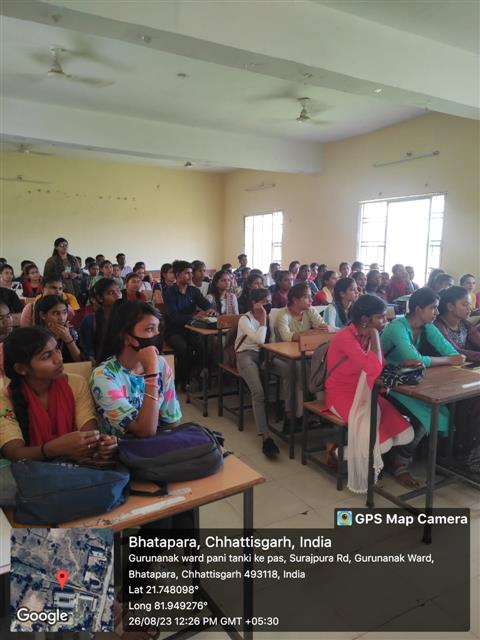 Govt. G. N. A. P.G. College, Bhatapara | Govt. College Bhatapara-Lecture on Millet Awareness 