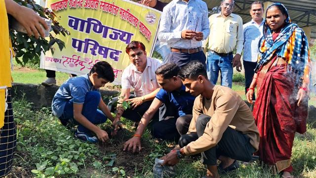 Govt. G. N. A. P.G. College, Bhatapara | Govt. College Bhatapara-वाणिज्य परिषद द्वारा पौधा रोपण दिनांक 08/07/2024
